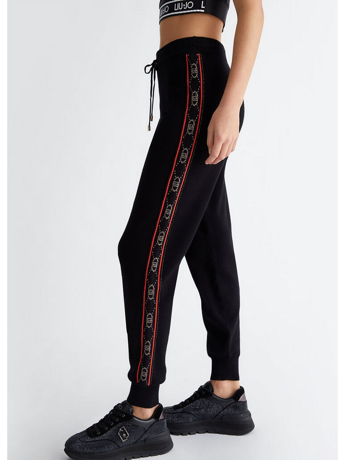 LIU JO SPORT Pantalone Donna TF4226MS63L A4279 Nero gioboutiqueweb