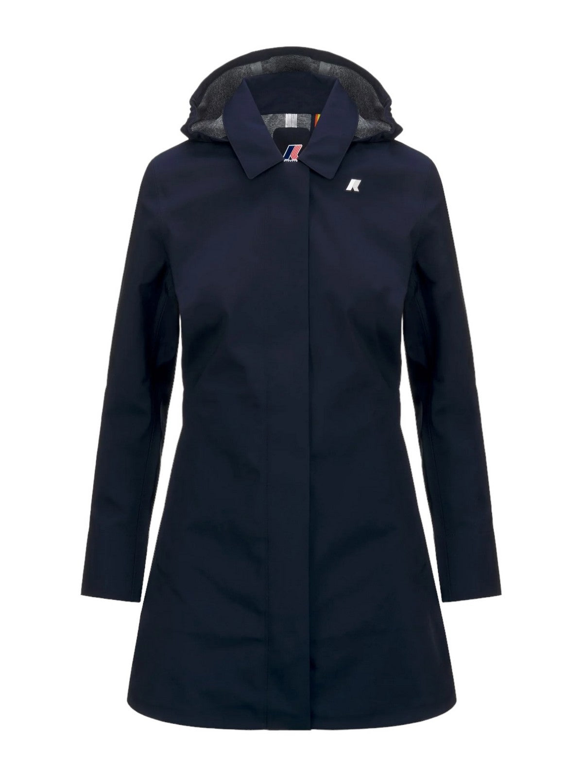 K-WAY Giubbino Donna Mathy Bonded Jersey V K7127JW K89 Blu gioboutiqueweb