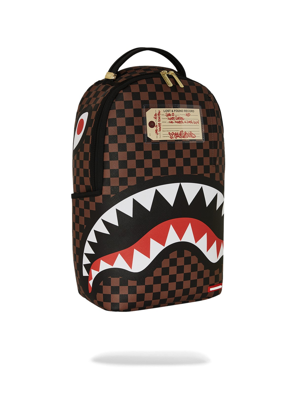 SPRAYGROUND Zaino Uomo SHARKS IN PARIS LOST & FOUND BACKPACK 910B7687NSZ MARRONE gioboutiqueweb