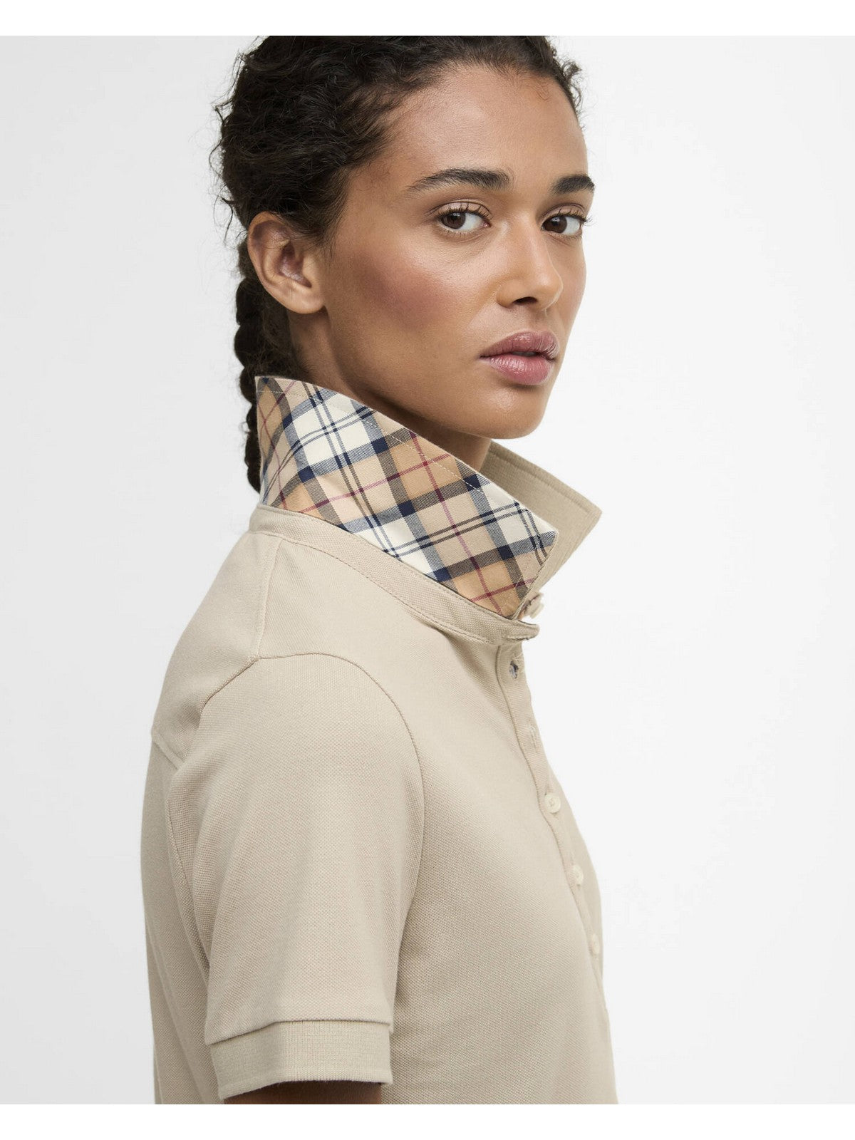 BARBOUR Polo Donna PORTSDOWN TOP LML0634 SN31 LIGHT SAND/HESSIAN