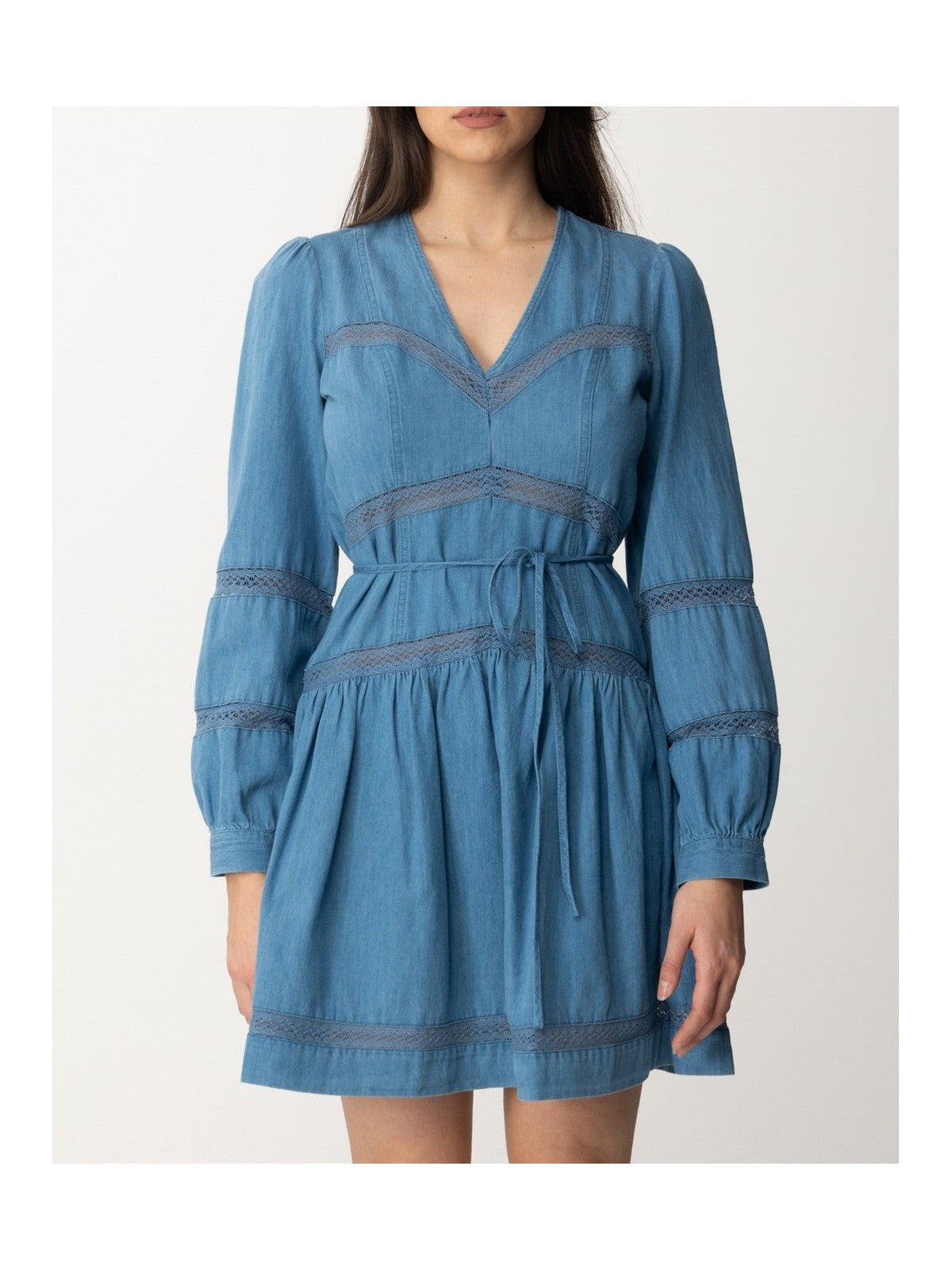 Twinset Frau Kleid 241TP2690 01611 Blau