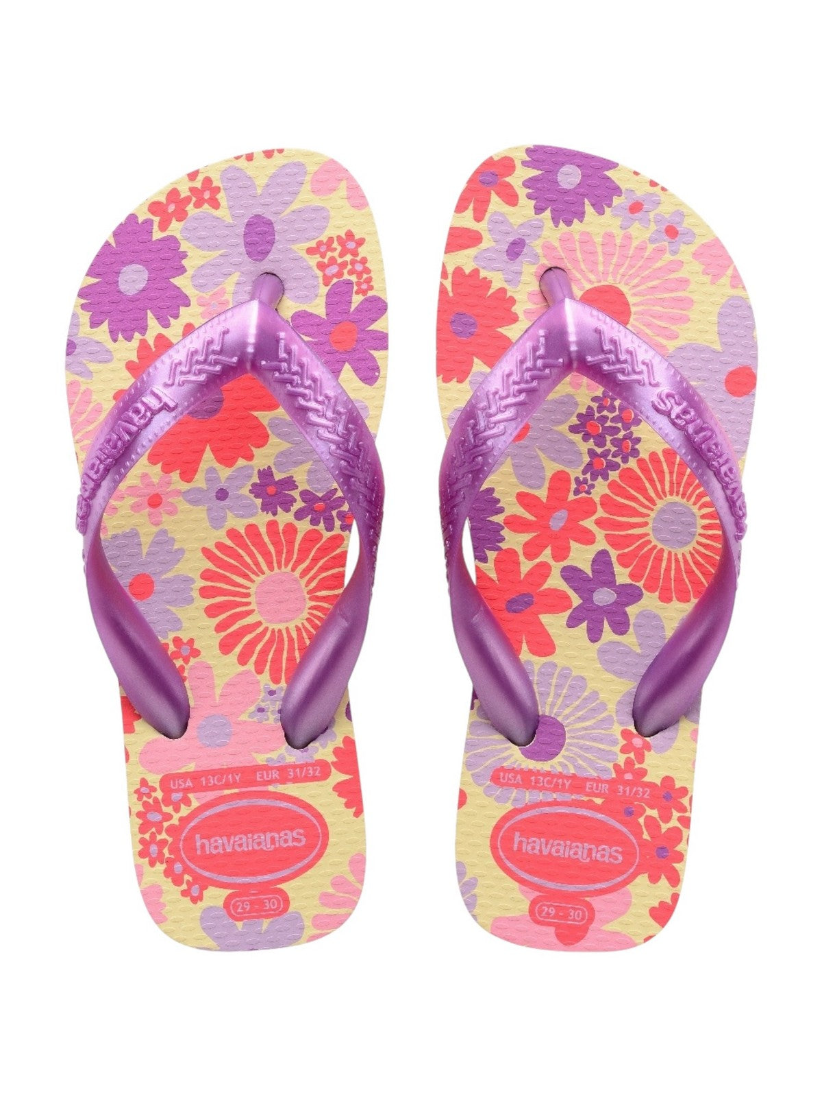 HAVAIANAS Infradito Bambine e ragazze Hav. Kids Flores 4000052.9256 Beige gioboutiqueweb