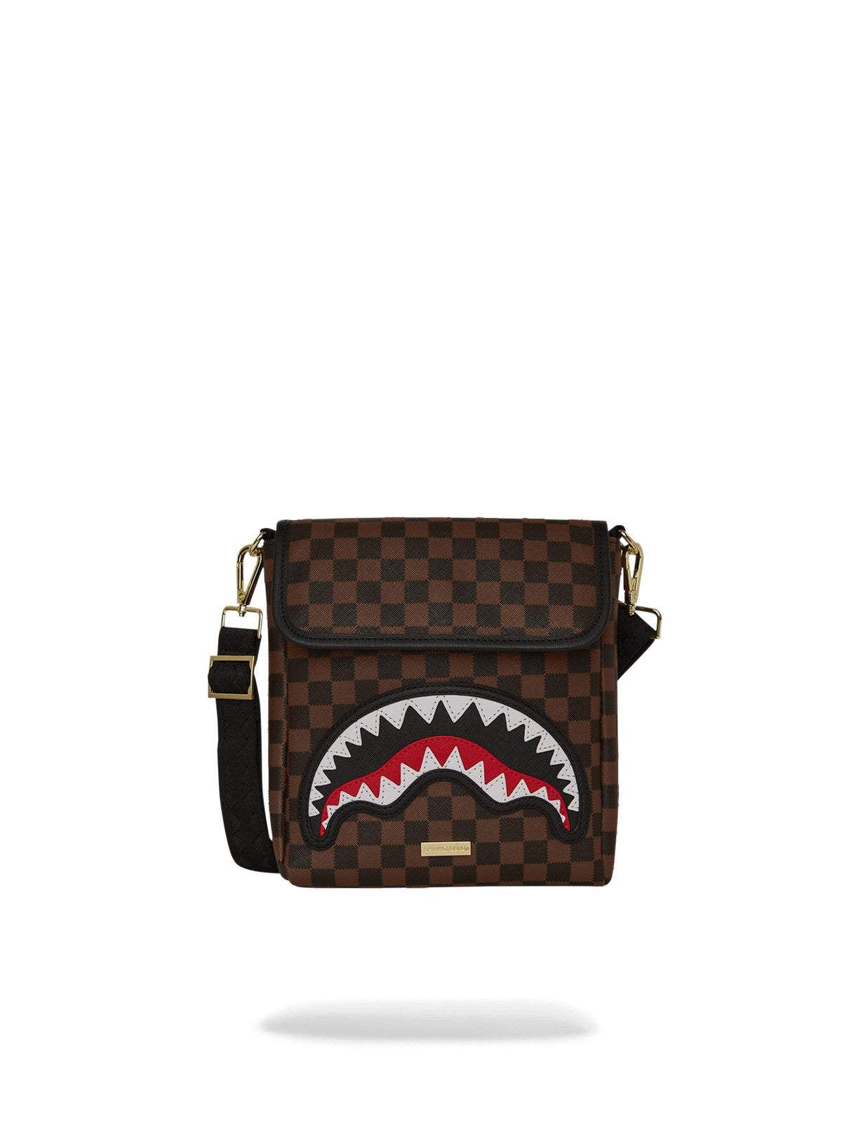 SPRAYGROUND Tracolla Uomo SAWTOOTH SHARKS IN PARIS MESSENGER SLING 910B7839NSZ MARRONE gioboutiqueweb