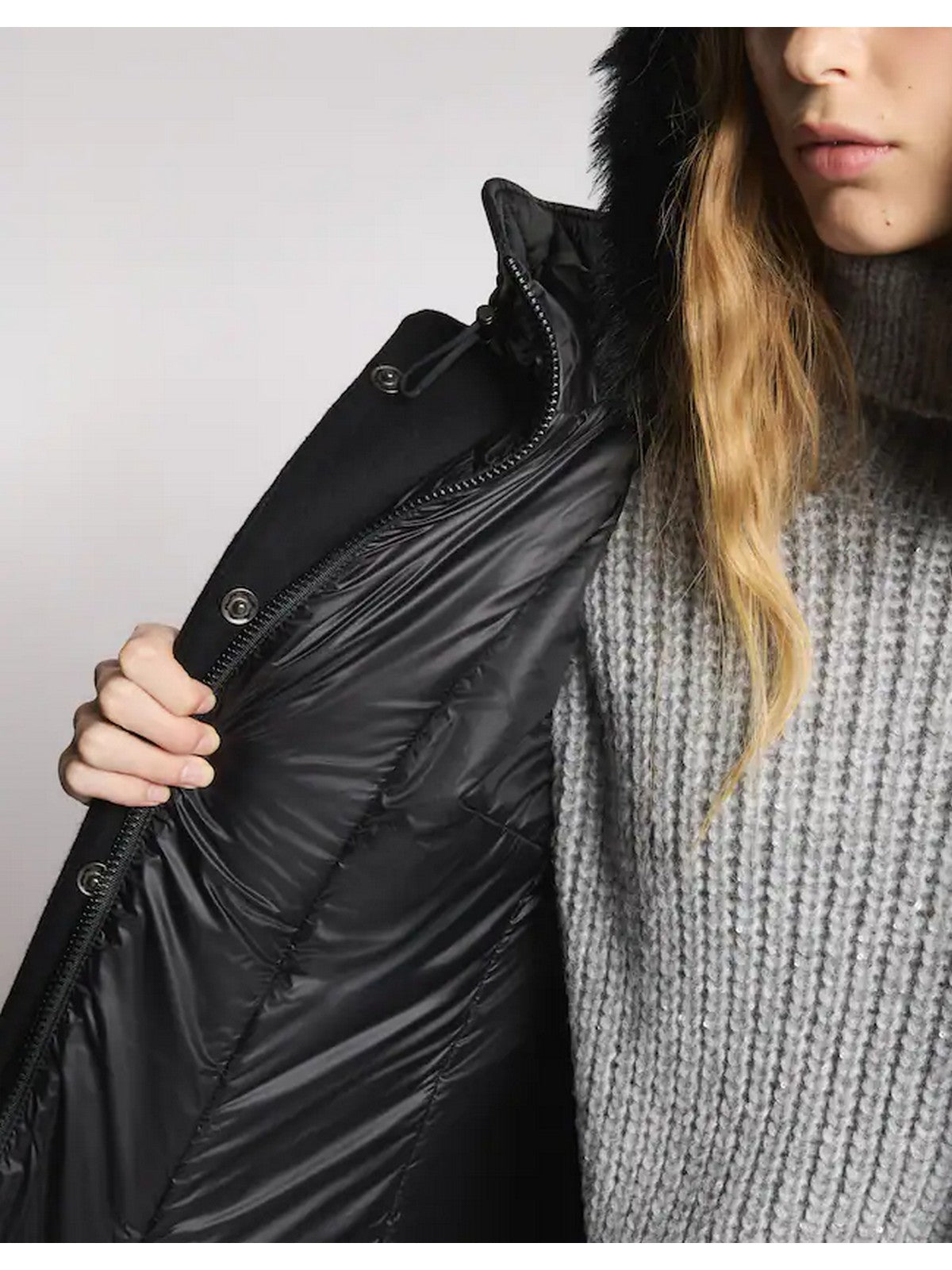 FAY Cappotto Donna NAW59513430SGLB999 Nero gioboutiqueweb