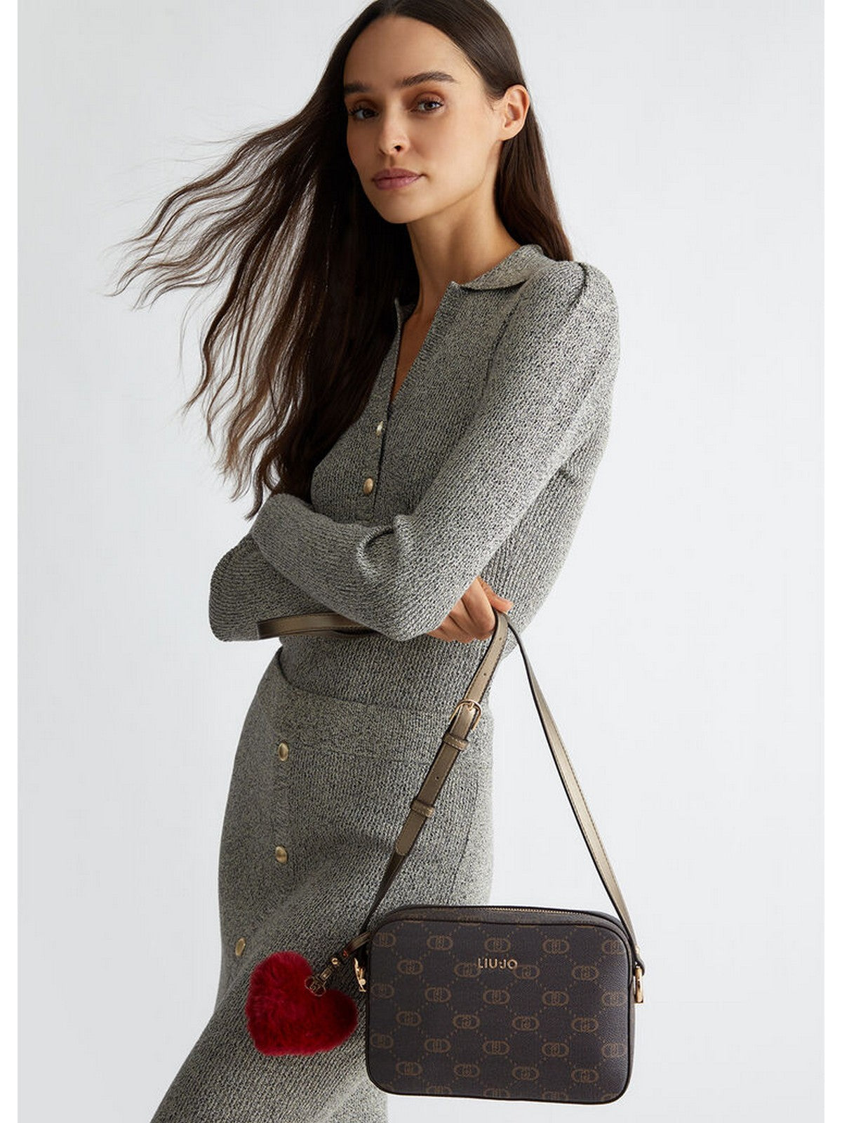 LIU JO ACCESSORIES Borsa Donna AF4195E0668 71409 Marrone gioboutiqueweb