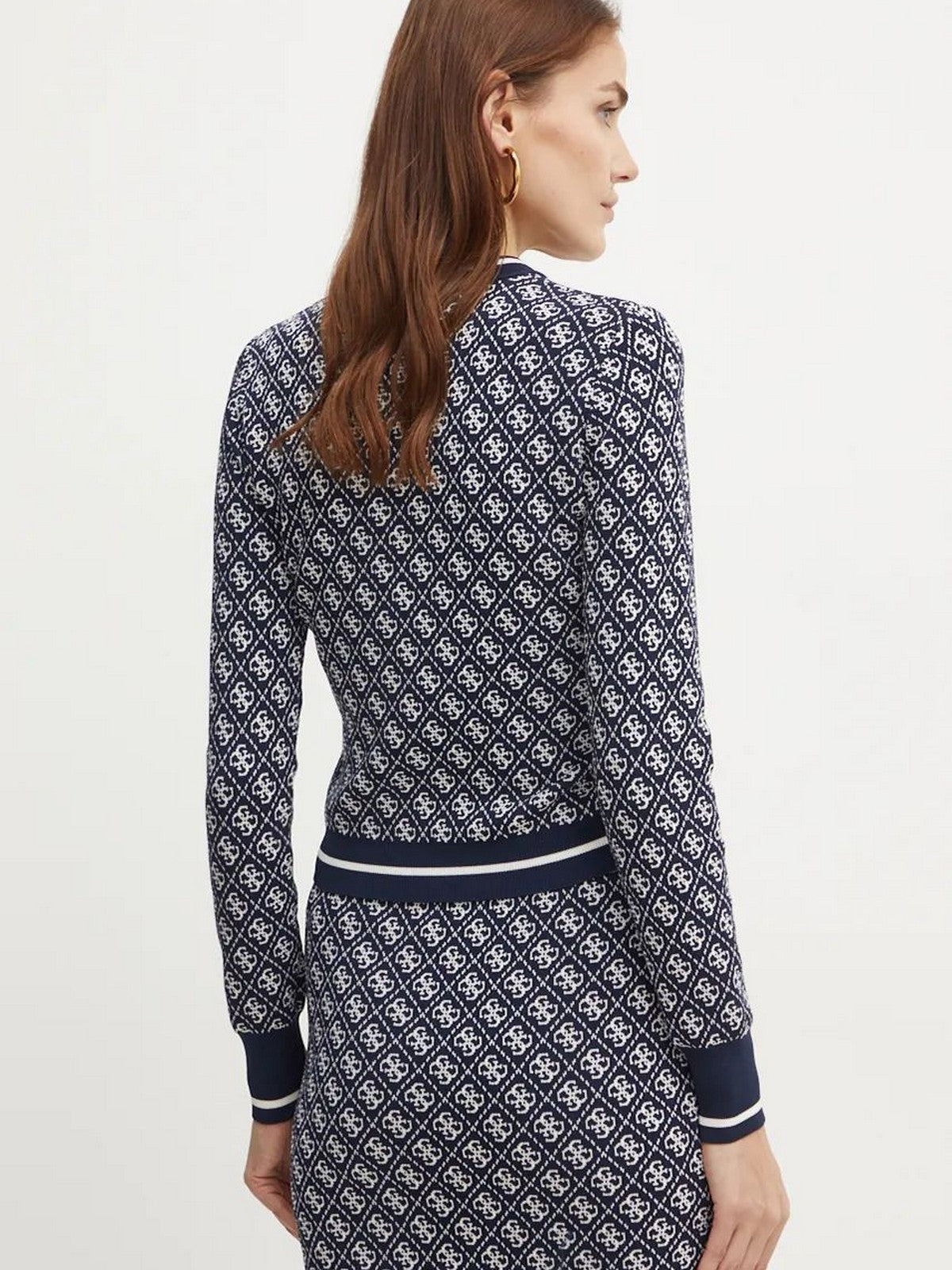 GUESS Maglione Donna LISE 4G CN LS SWTR W4BR21 Z37K0 FB7G Blu gioboutiqueweb