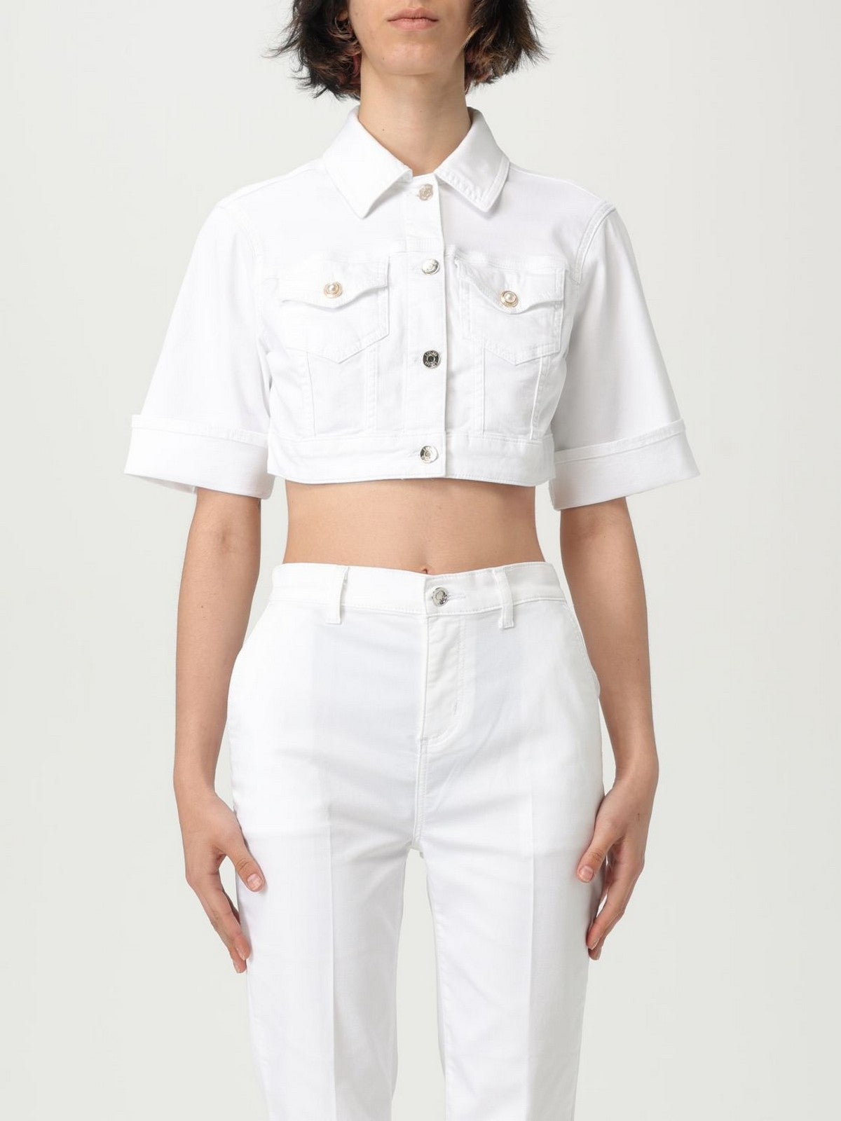 LIU JO WHITE Giacca Donna WA5528T4033 11111 BIANCO OTTICO gioboutiqueweb