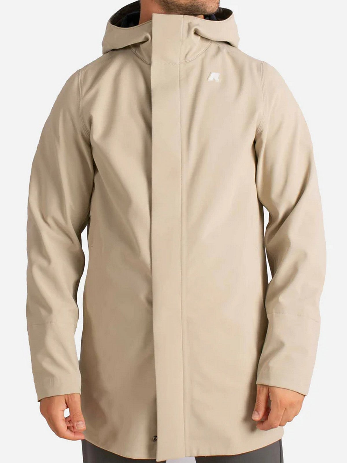 K-WAY Giubbino Uomo Marlyn bonded K7126UW B2A Beige Cashmere - Blu