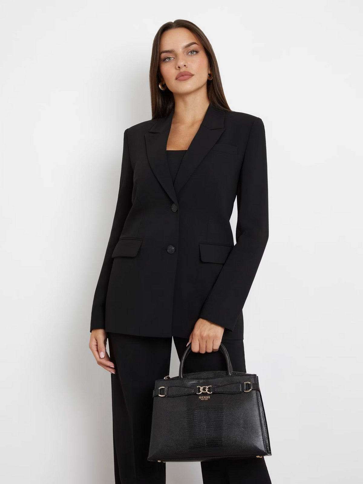 GUESS Borsa Donna Arlena Girlfriend Sa HWKG93 33060 BLA Nero gioboutiqueweb