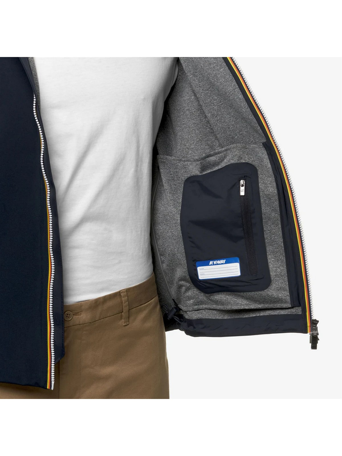 K-Way-Mann Jacko Bonded Jersey gegen K5123GW K89 Blau