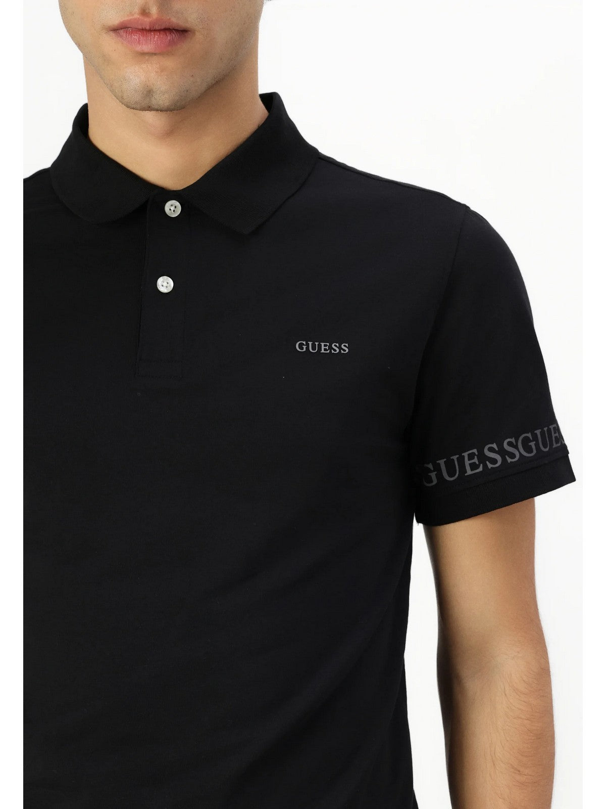 GUESS Polo Uomo NOLAN SS POLO M5RP66 J1314 JBLK Jet Black A996