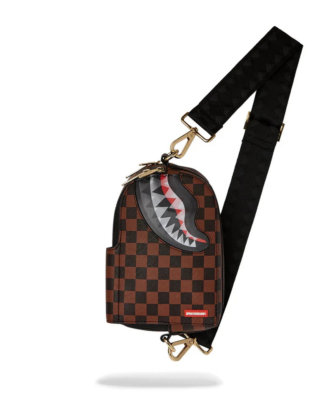 SPRAYGROUND Tracolla Uomo SIP LENTICULAR CHOMP BACKPACK SLING 910B6521NSZ Marrone gioboutiqueweb
