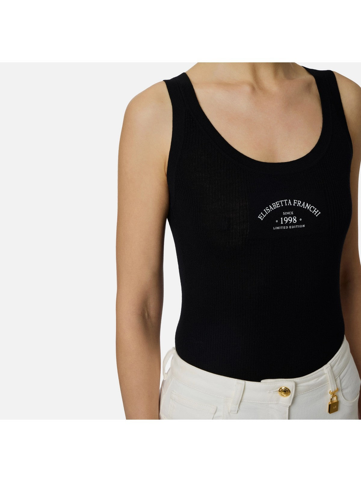 ELISABETTA FRANCHI Canotta Donna TK80B61E2 110 Nero