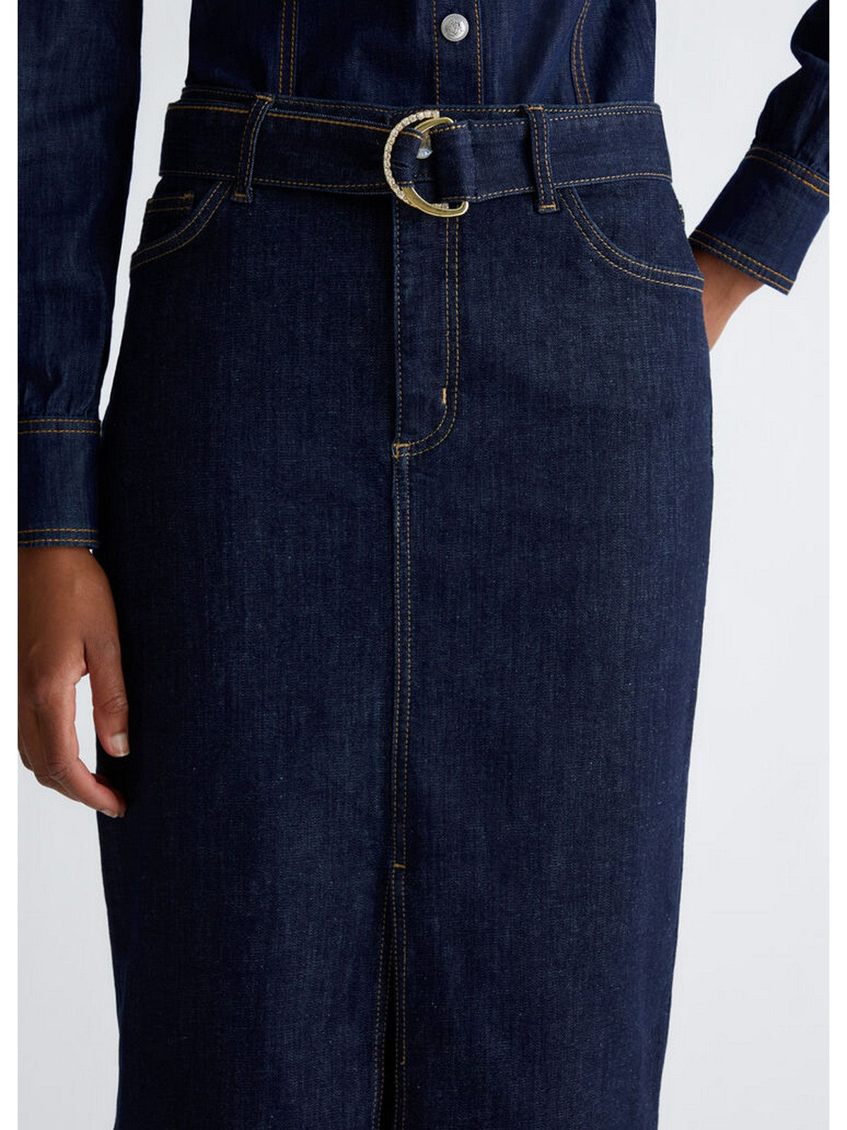 LIU JO BLUE DENIM Gonna Donna UF4199D4925 77000 Blu gioboutiqueweb