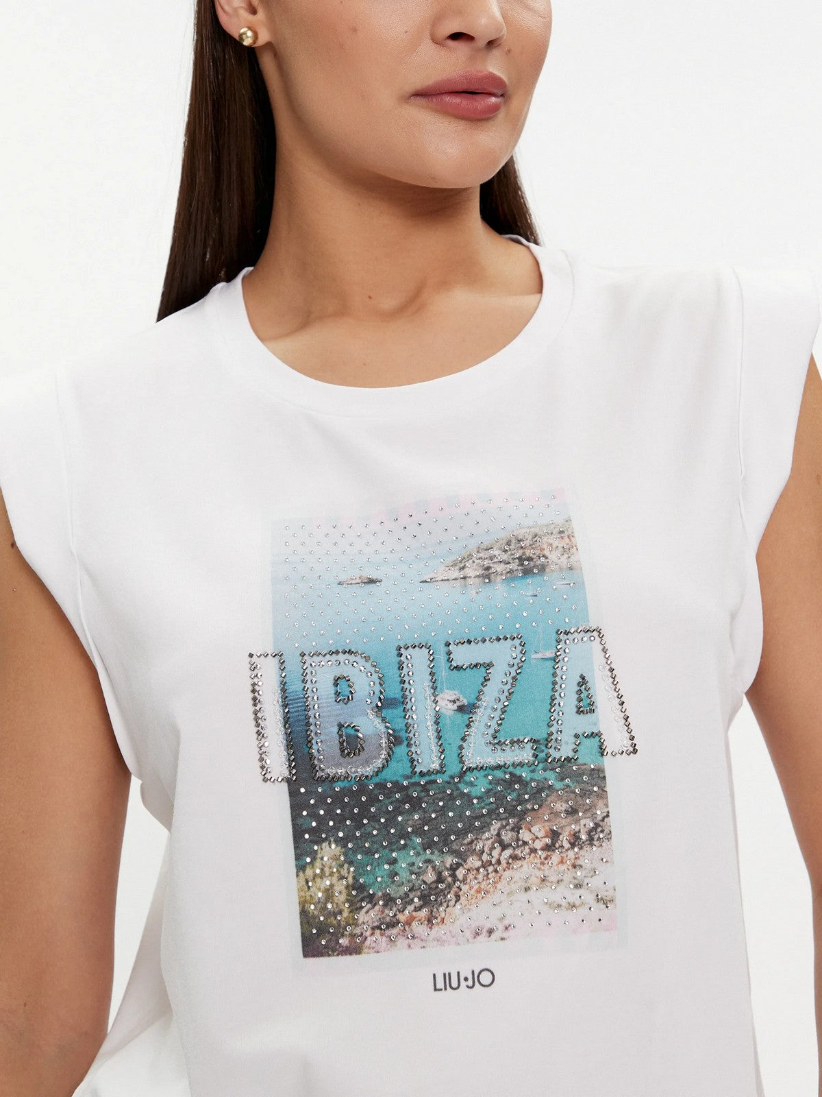 LIU JO WHITE T-Shirt e Polo Donna MA4332J5003 N9277 Bianco gioboutiqueweb