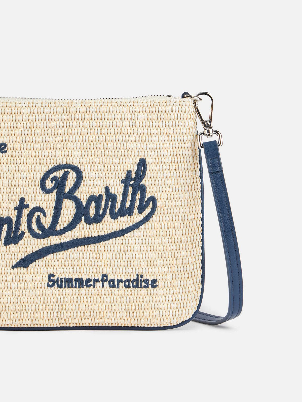 MC2 Saint Barth Pochette Donna Parisienne Stroh 02783f Blau