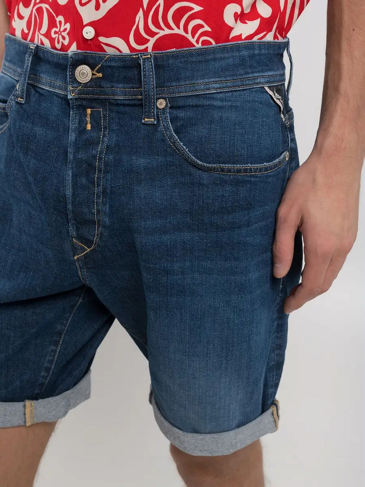 REPLAY Bermuda Uomo MA981Y000573840 007 DARK BLUE gioboutiqueweb