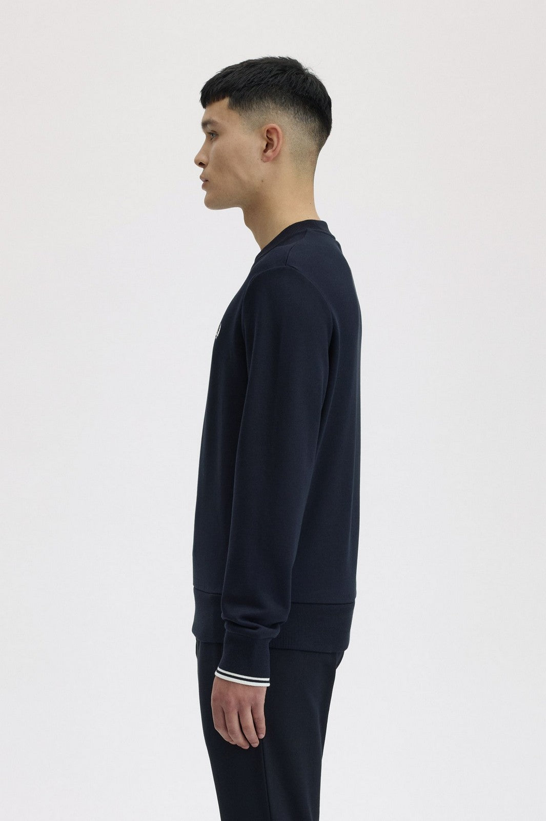 FRED PERRY Felpa Uomo FP CREW NECK SWEATSHIRT FP-M7535-57 248 NAVY