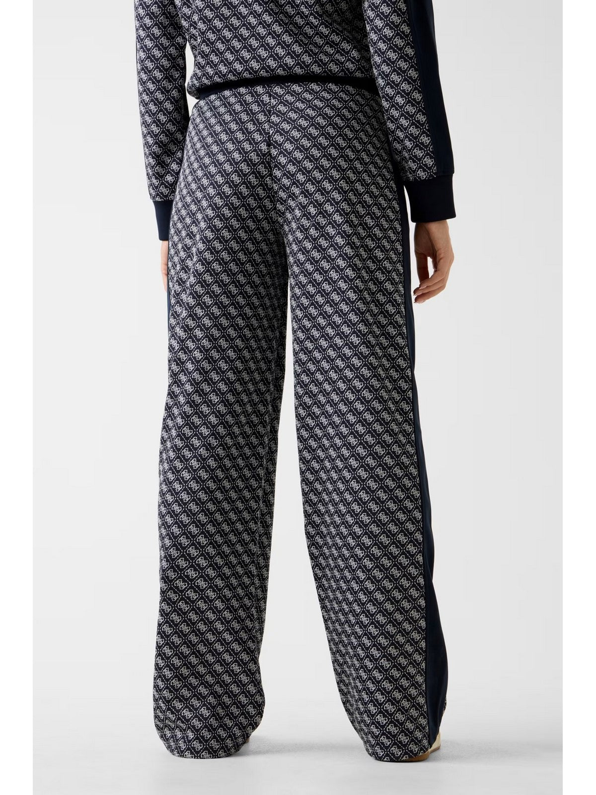 GUESS SPORT Pantalone Donna MAYA 4G WIDE LEG PANTS V6RB09 K2042 FJBB 4G JACQUARD MOON