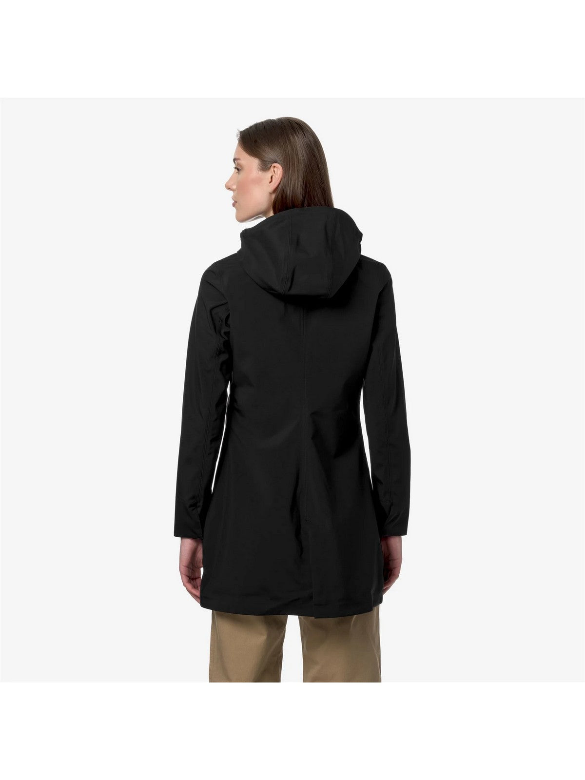 K-WAY Giubbino Donna Mathy Bonded Jersey V K7127JW USY Nero gioboutiqueweb