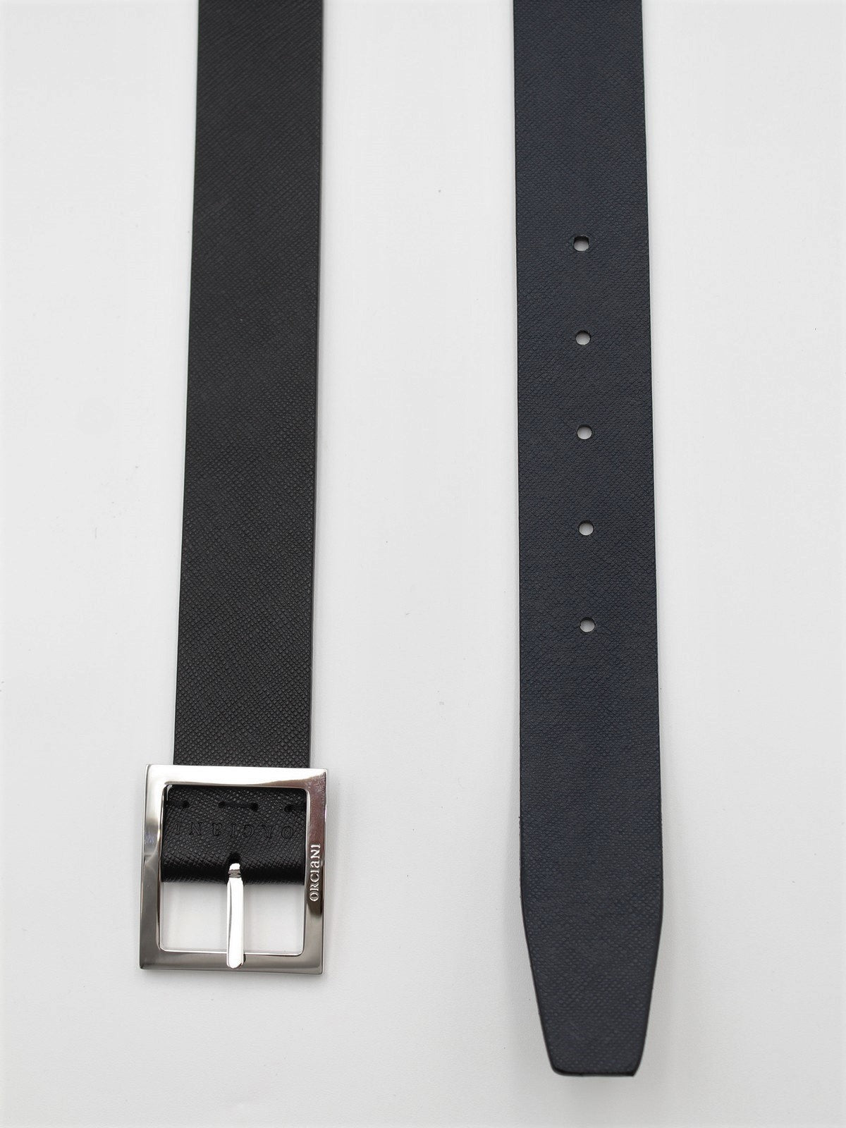 Orciani Saffiano Man belt Double U08311 SID N+T Nero