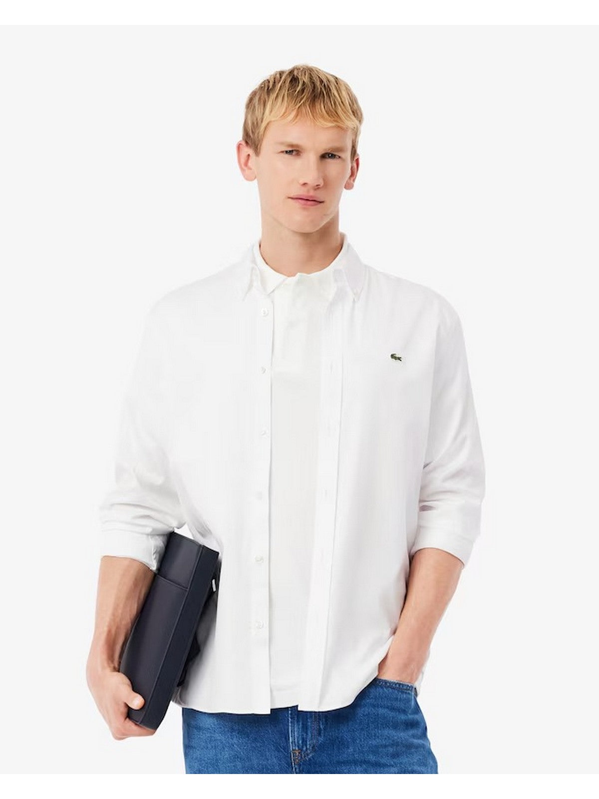 LACOSTE Camicia Uomo CH2933 001 Bianco