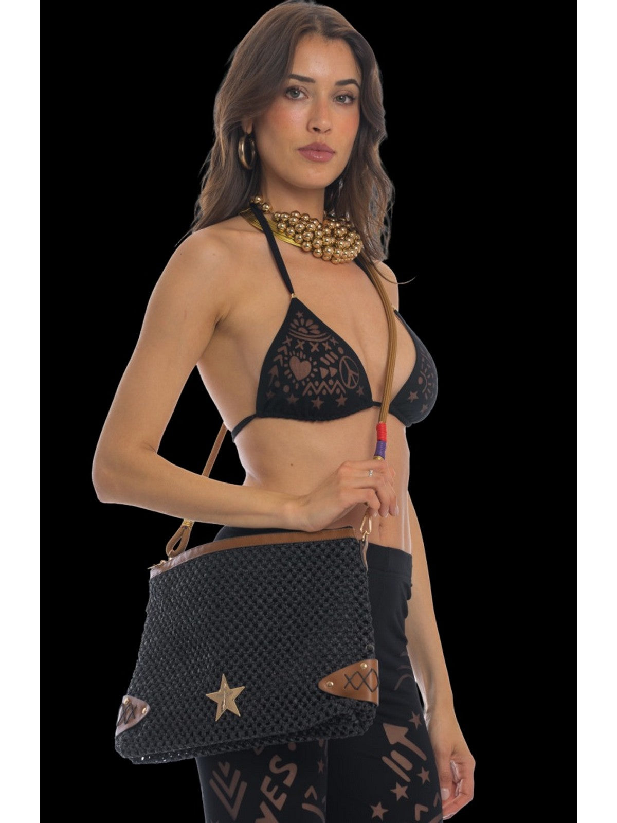 PIN-UP STARS Pochette Donna PG505XB 034 Nero