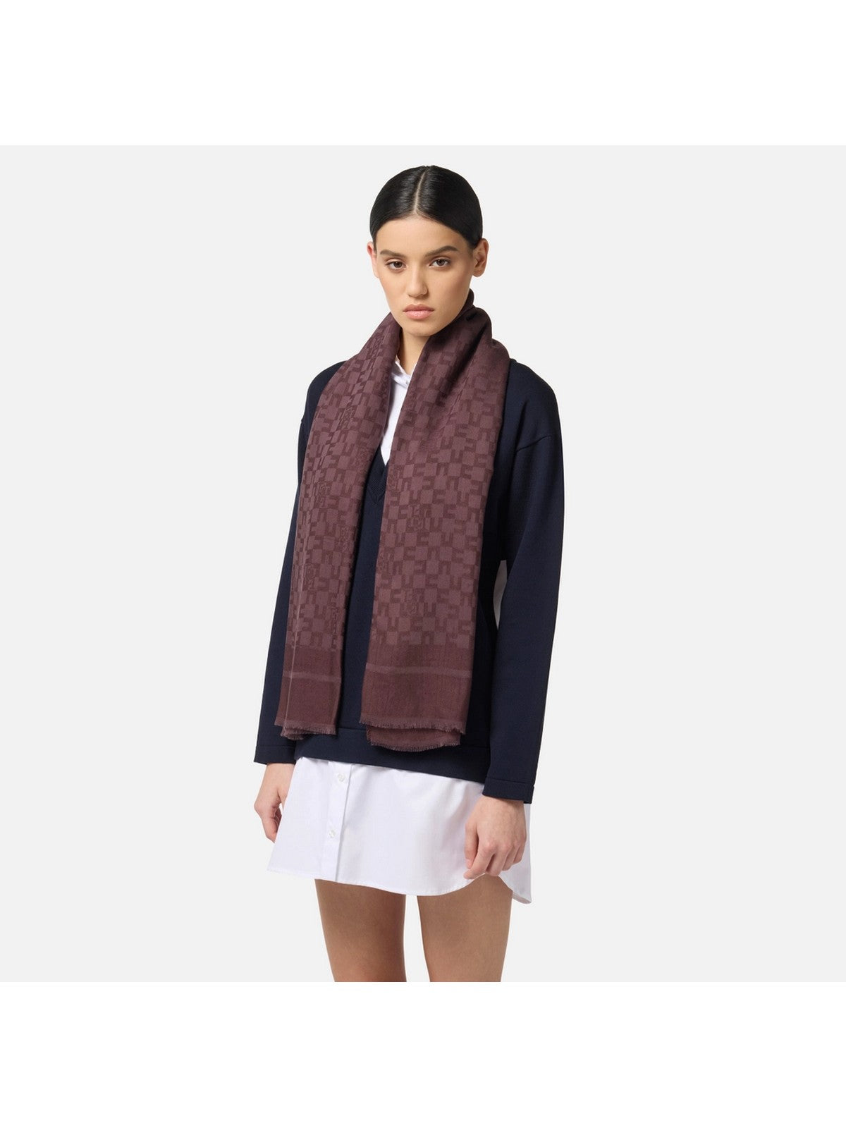 ELISABETTA FRANCHI Sciarpa Donna SC10F56E2 EA4 MERLOT gioboutiqueweb