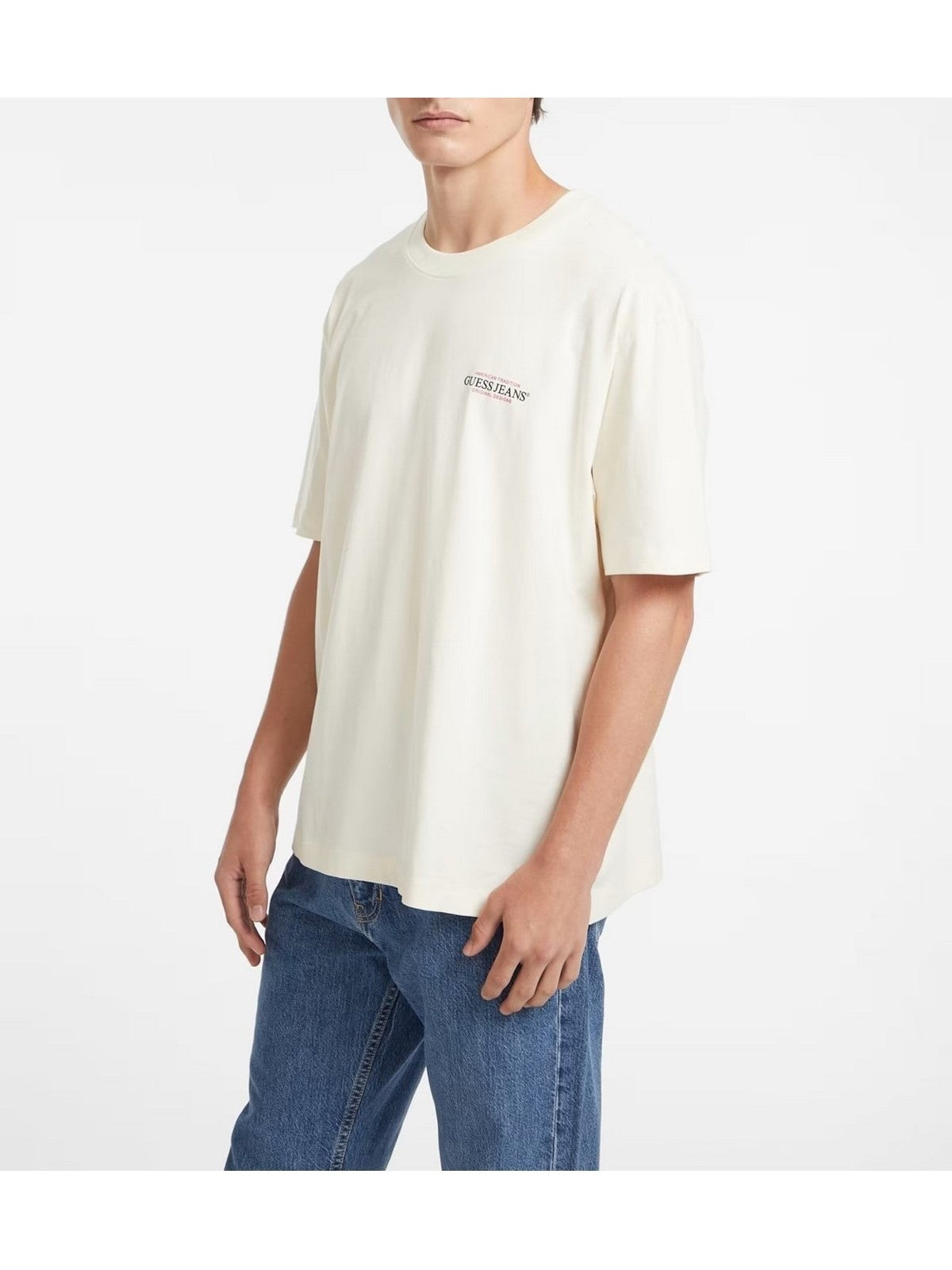 GUESS T-shirt Uomo GJ SS CN OS AMERICAN TRAD TEE M4BI75 K8FQ4 G053 SANDY SHORE