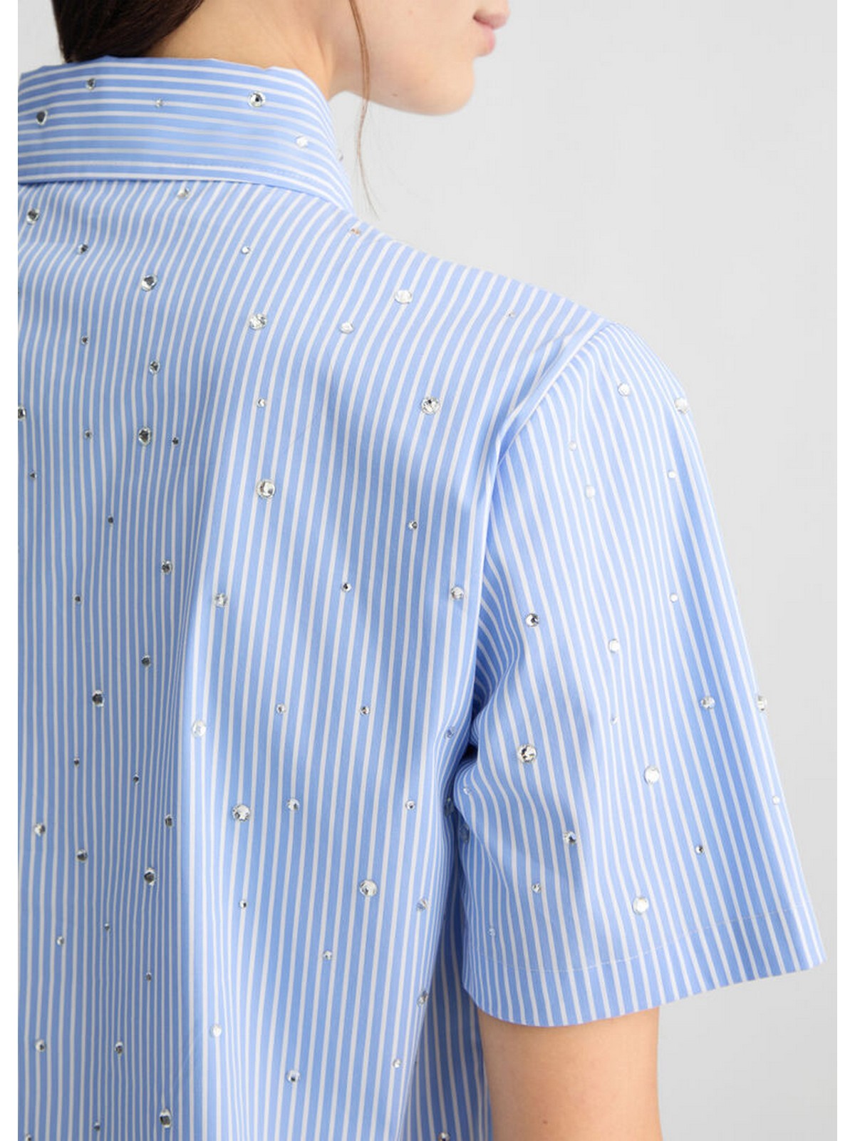 LIU JO BLACK Camicia Donna CA5018T2946 C3606 Blu gioboutiqueweb