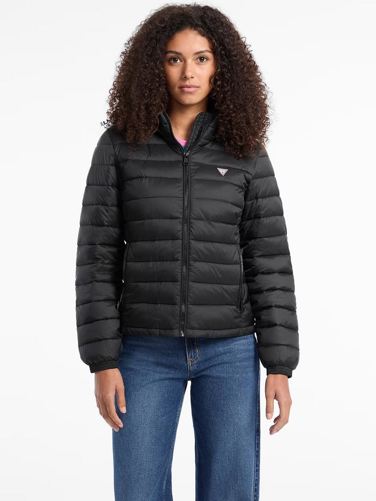 GUESS Piumino Donna GJ HOODED PUFFER W5RL99 WHAB2 JBLK Jet Black A996