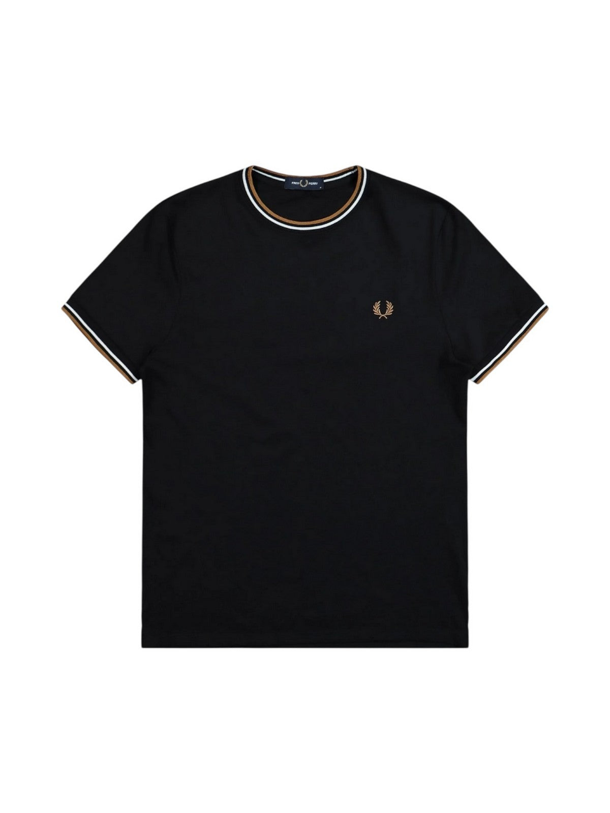 FRED PERRY T-shirt Uomo FP TWIN TIPPED T-SHIRT FP-M1588V-57 P69 BLACK