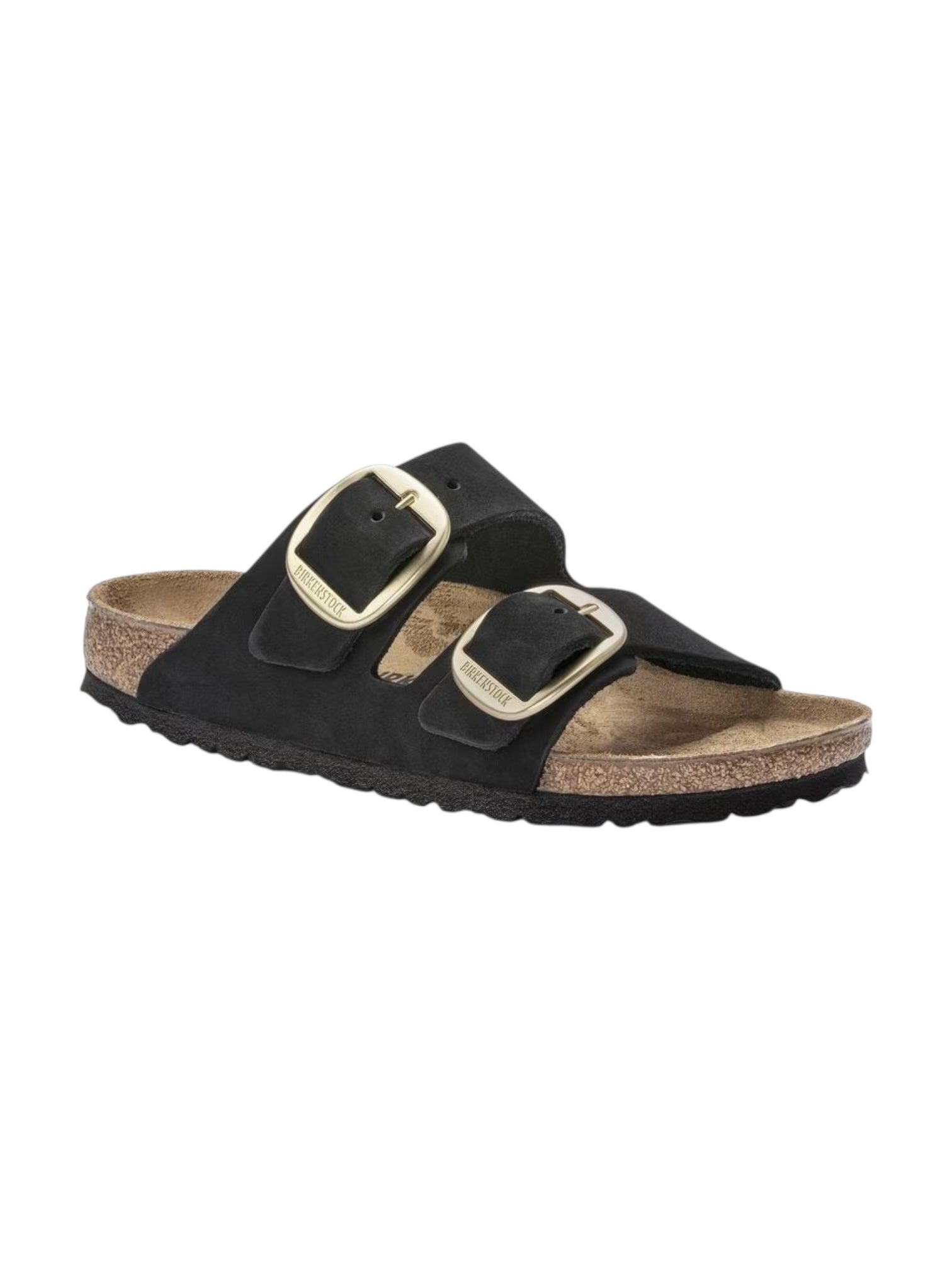 BIRKENSTOCK Sandalo Donna Arizona Big Buckle black, Nubuck Leather 1023290 Nero
