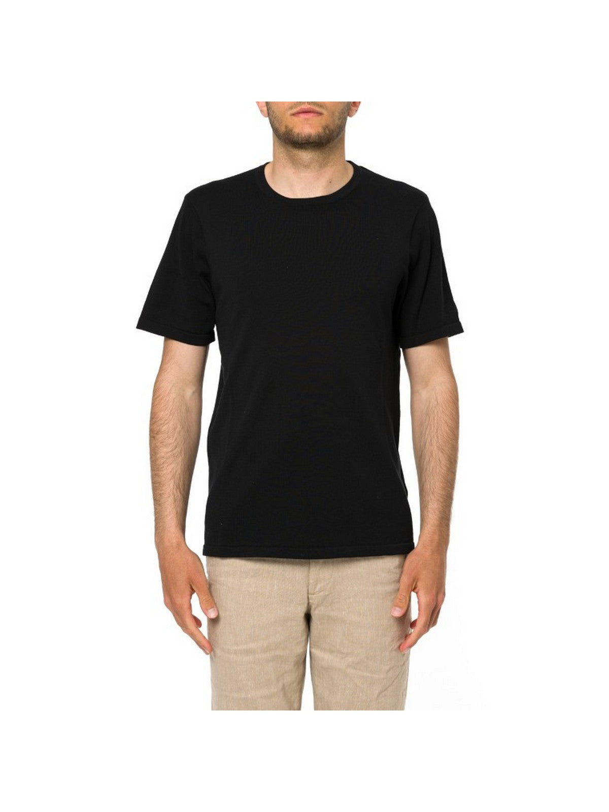 MC2 SAINT BARTH T-shirt Uomo SCOTT COTTONSILK 00208L 00 BLACK