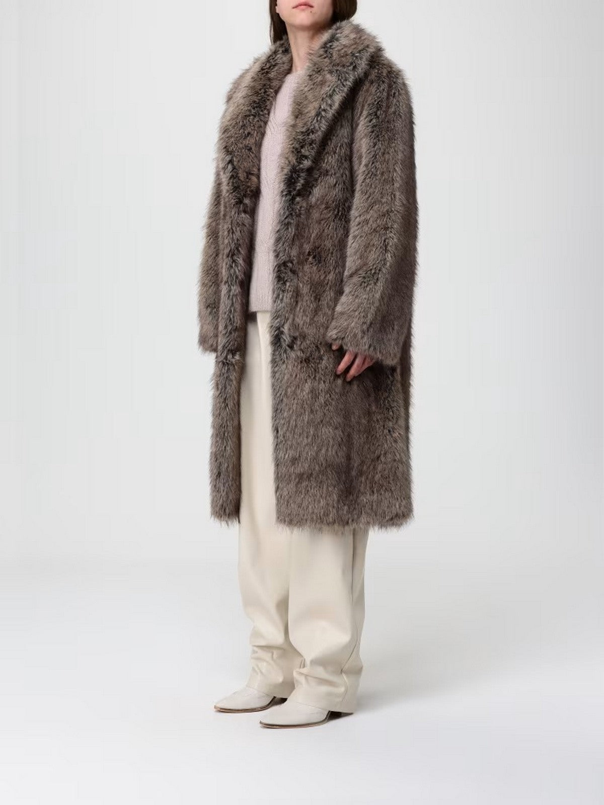 LIU JO WHITE Pelliccia Donna MF5459E1024 M9873 Brown wolf