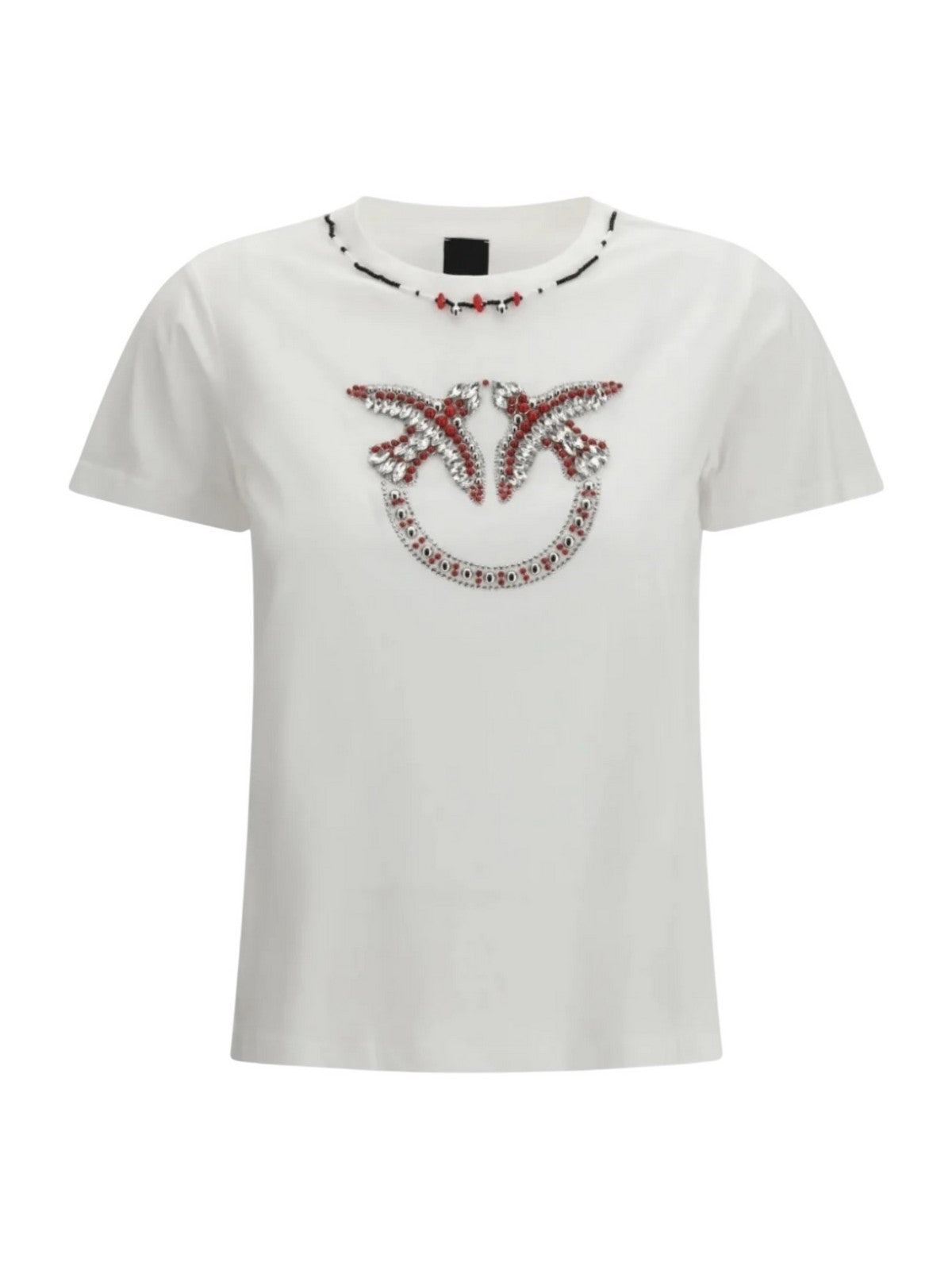 PINKO T-shirt Donna FIDENZA T-SHIRT 107094-A3C7 ZR2 BIANCO/ROSSO
