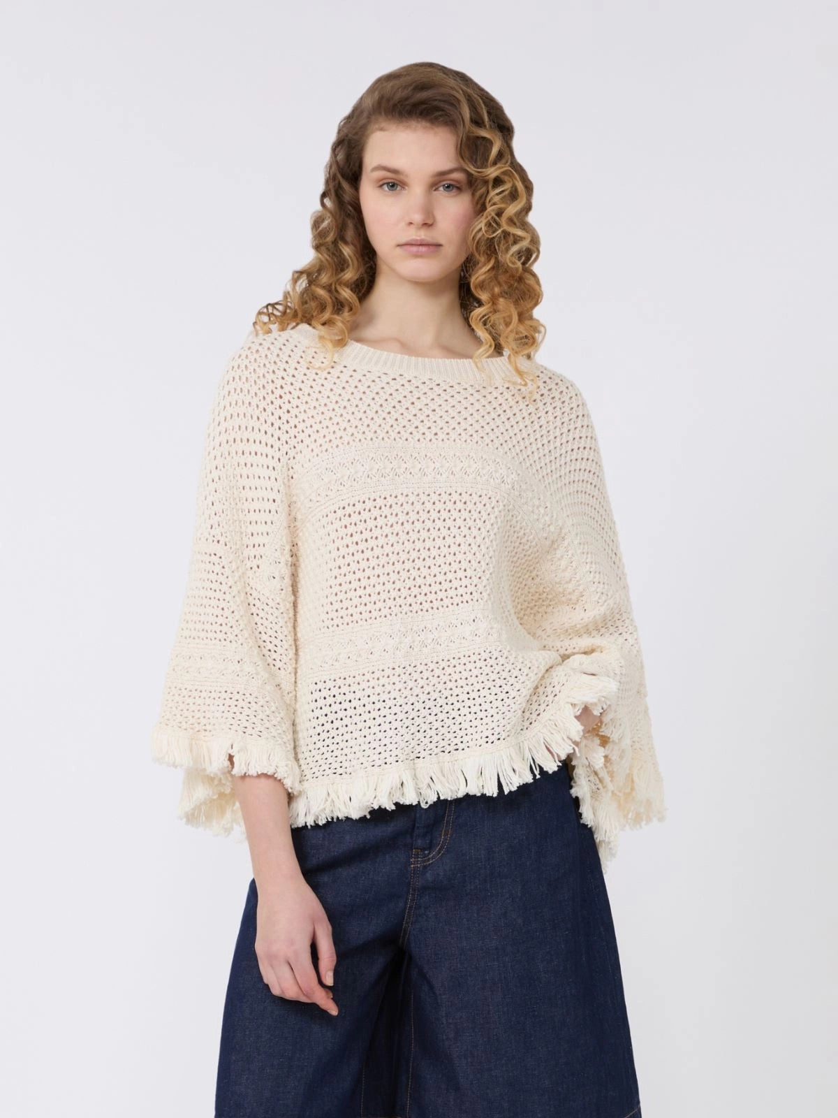MAX MARA WEEKEND Maglia Donna WKDPALATO 2615361092600 001 ECRU gioboutiqueweb