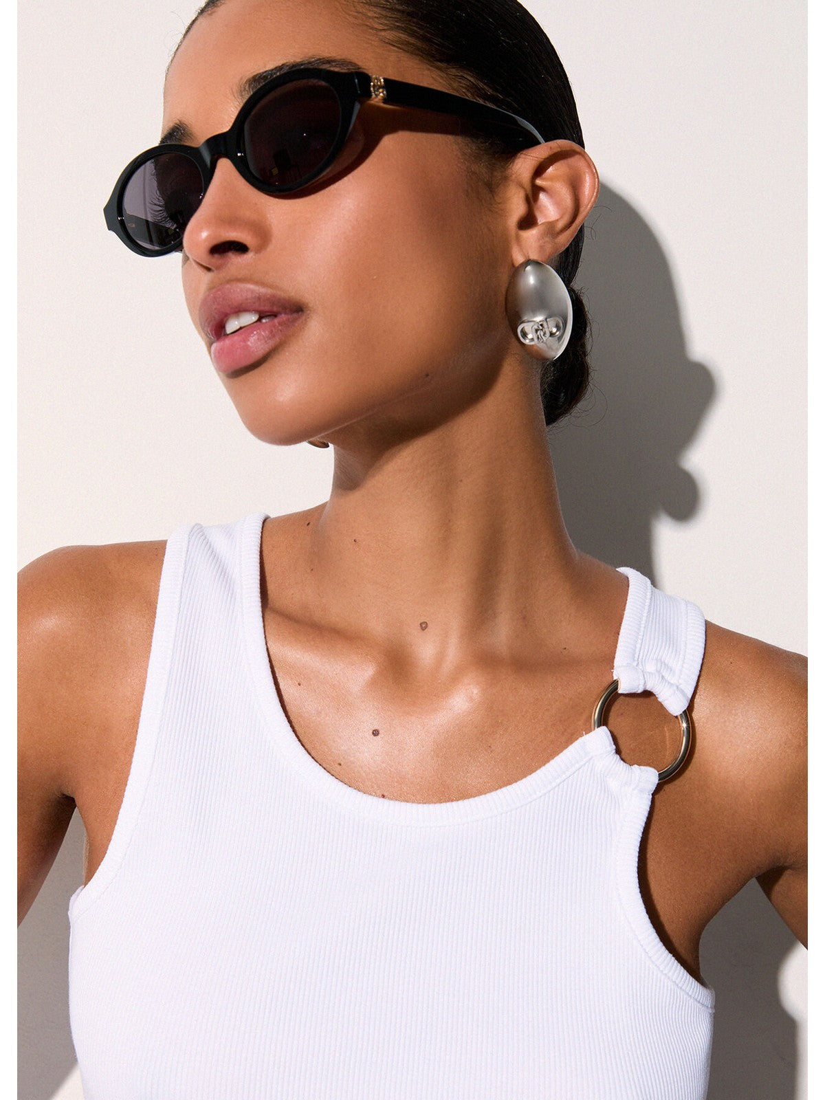 LIU JO BEACHWEAR Top Donna VA6122J4822 11110 Bianco