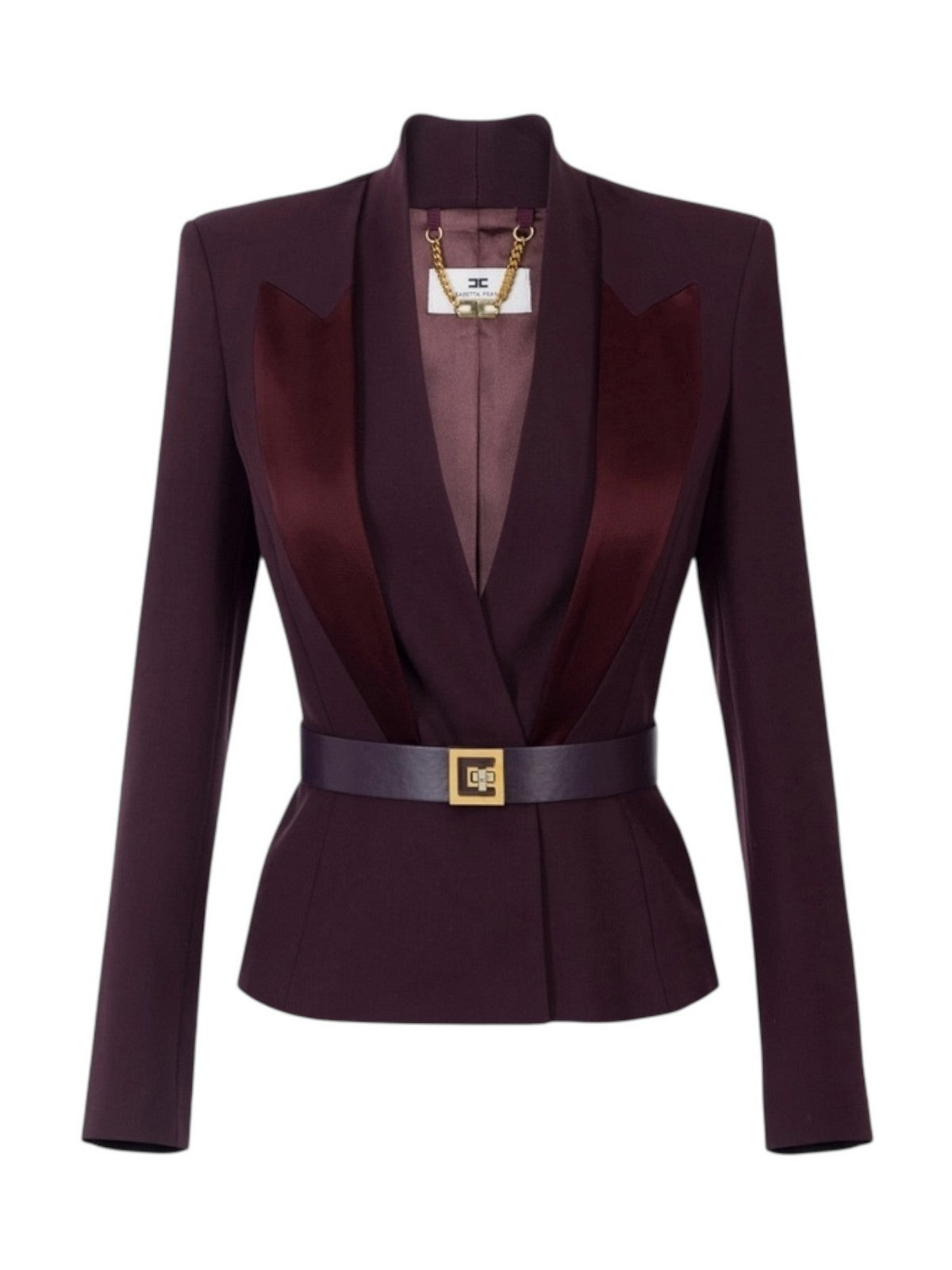 ELISABETTA FRANCHI Giacca Donna GI17656E2 EA4 MERLOT gioboutiqueweb