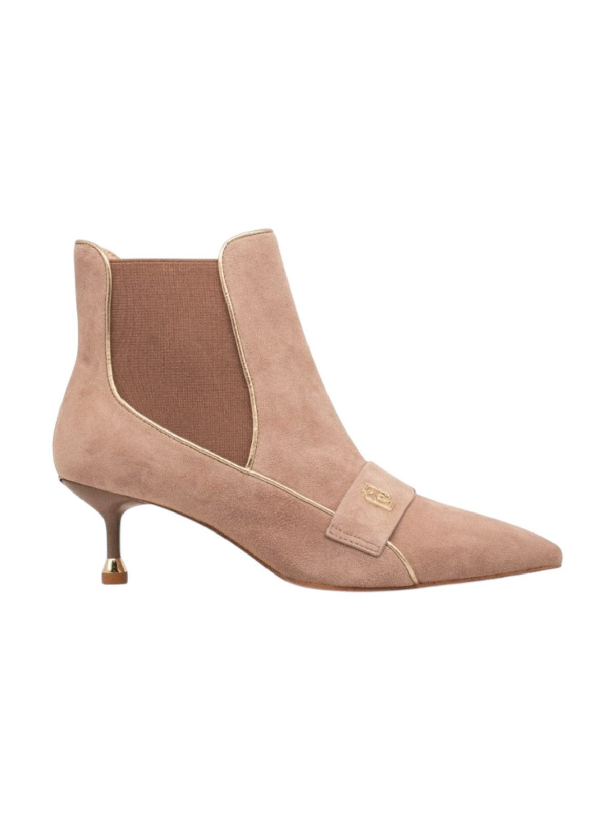 LIU JO Stivali e Stivaletti Donna DEVA 02 SF5011PX694 S3829 SUEDE/METALLIC POWDER ROSE/LIGHT GOLD