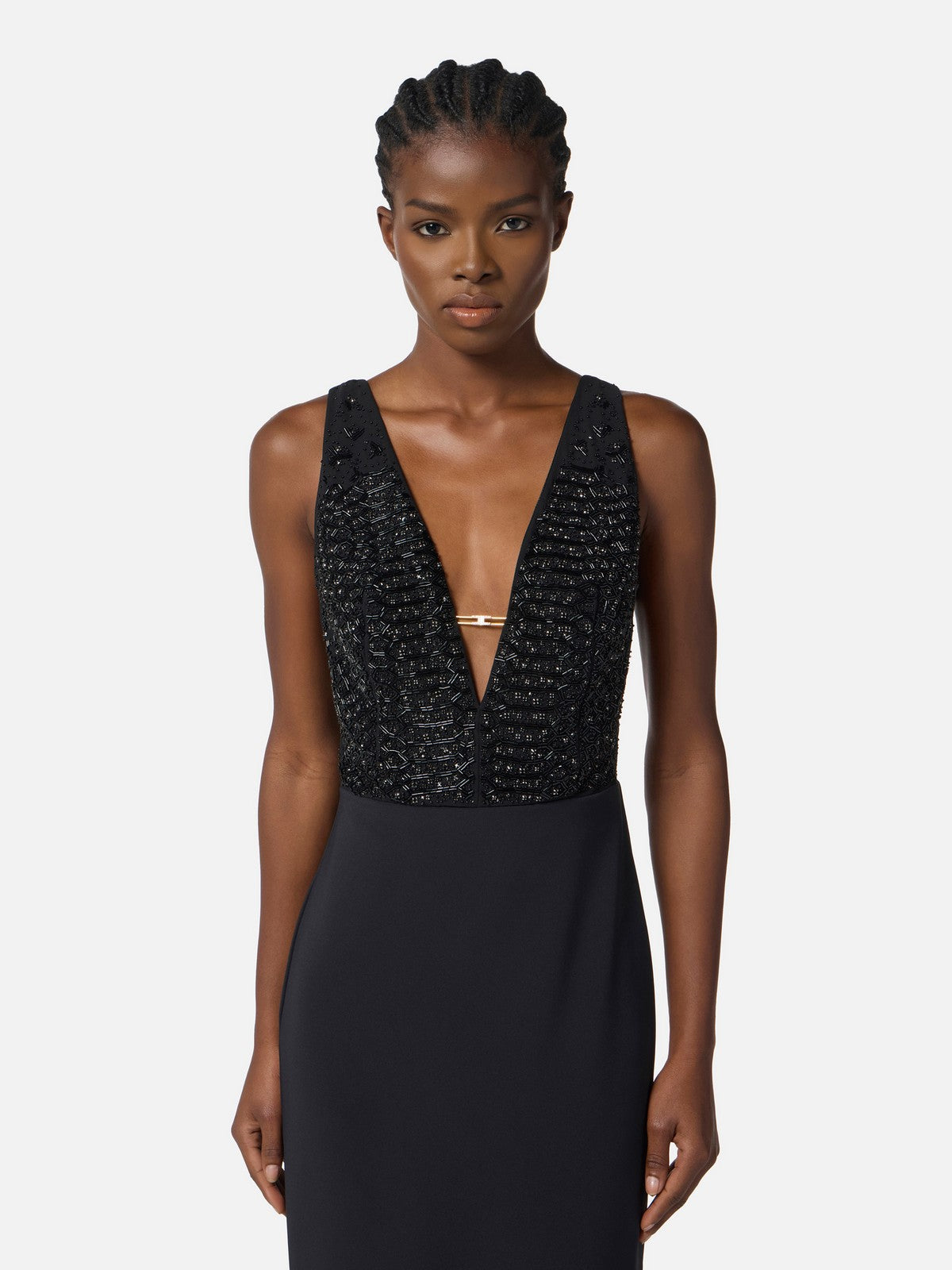 ELISABETTA FRANCHI Abito Donna ABR2457E2 110 Nero gioboutiqueweb