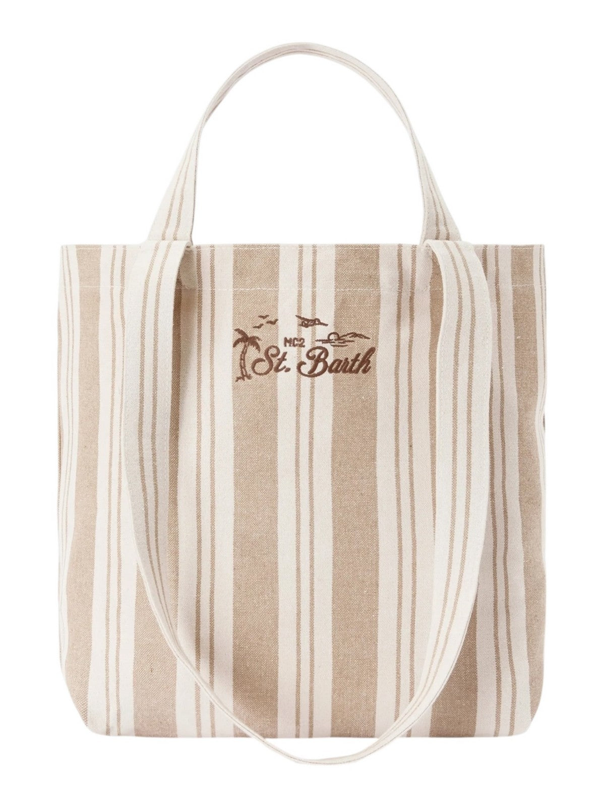 MC2 SAINT BARTH Borsa Donna ESSENTIAL BEACH COTTON 01102L BIG STRIPES V 1118 EMB