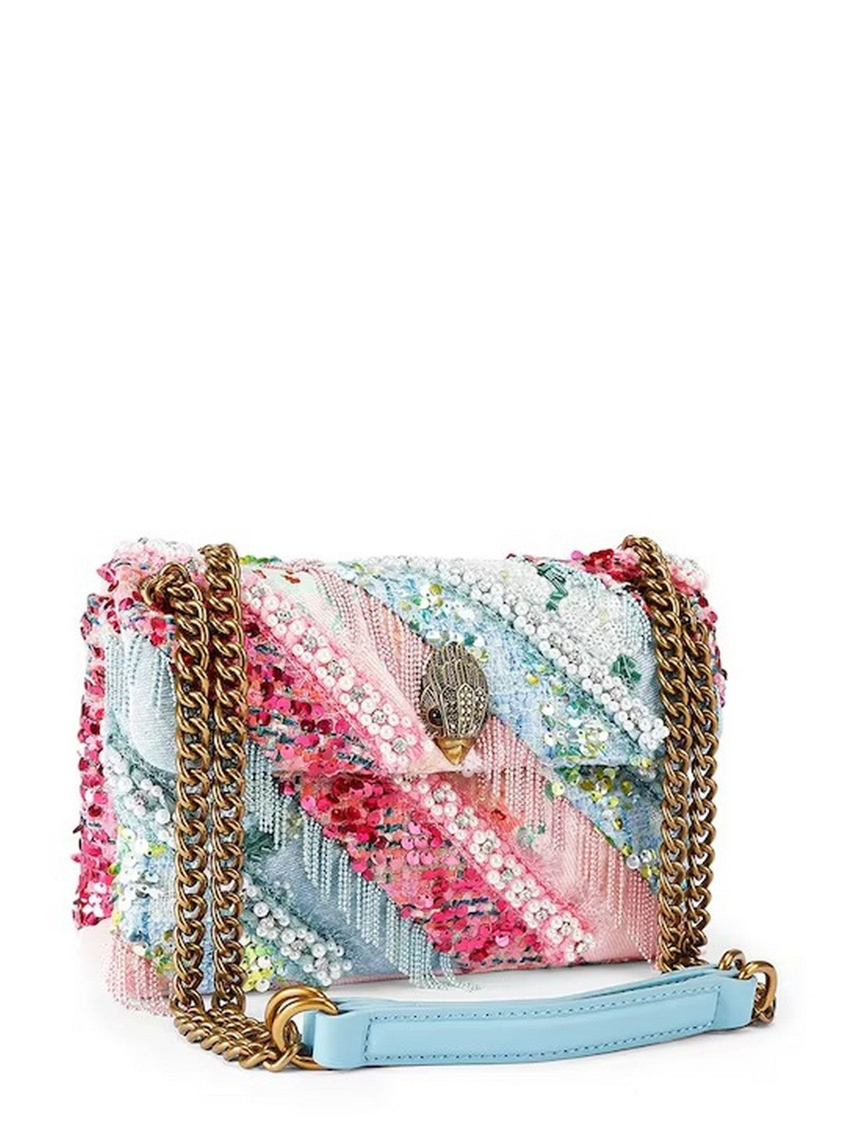 KURT GEIGER Borsa Donna 690-MD KENSINGTON FRINGES 5384086609 BLUE/PAL C BLUE/PAL C