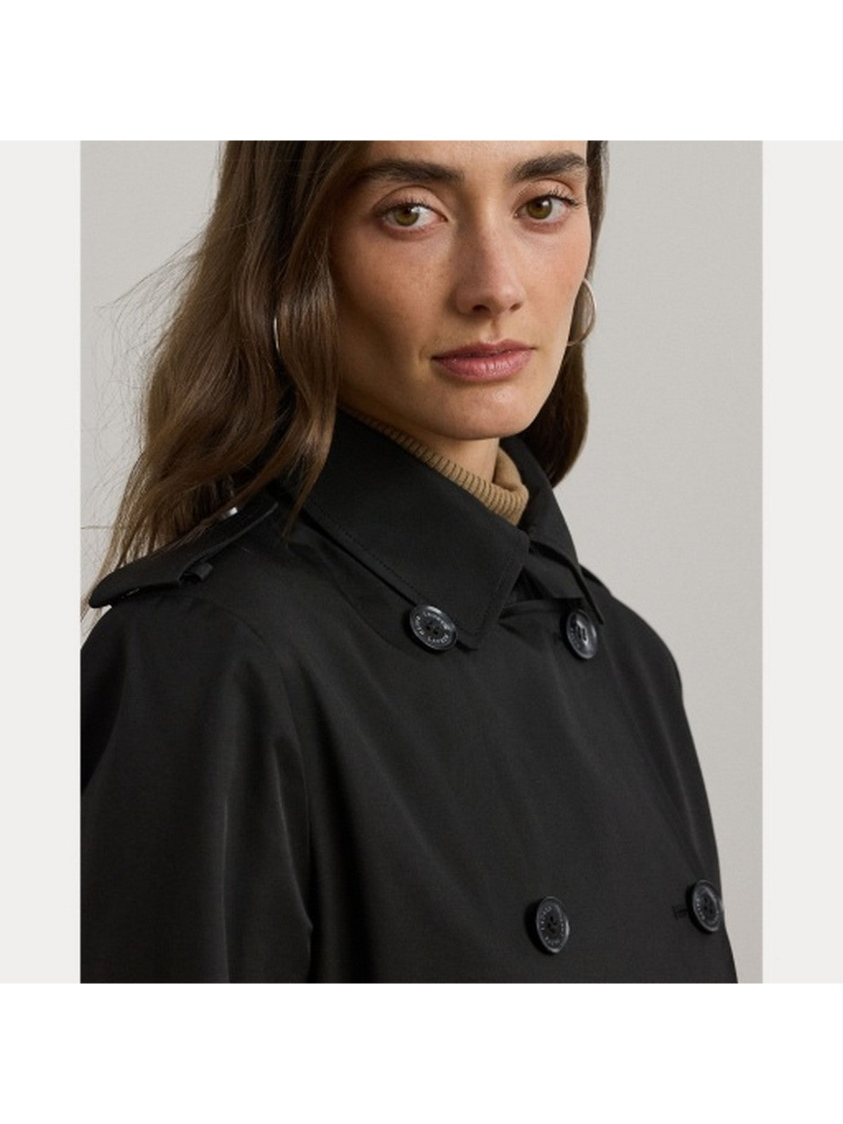 LAUREN RALPH LAUREN Trench Donna DB BLT TR30 297967126 001 Nero gioboutiqueweb