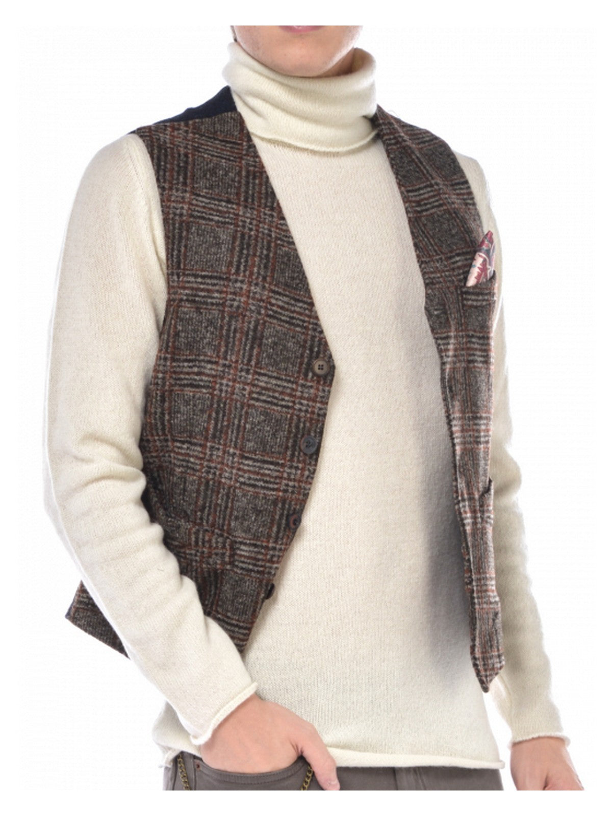 BOB Gilet Uomo A23DRUG377 T377 VAR.1 Grigio