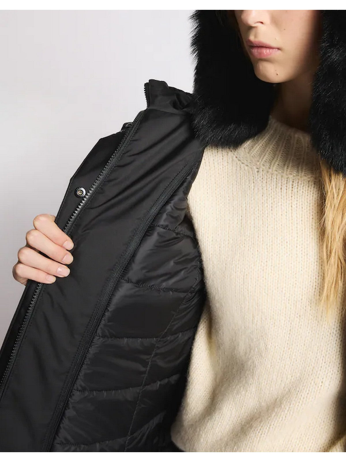 FAY Cappotto Donna NAW59513830ZXEB999 Nero gioboutiqueweb