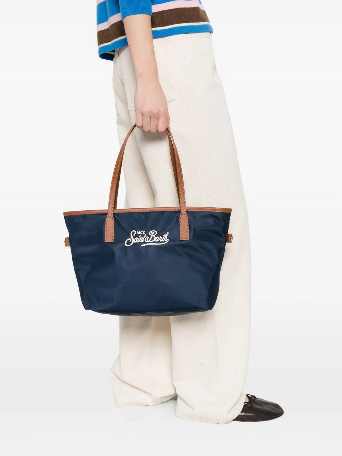 MC2 SAINT BARTH Borsa Donna CITY BAG MID NYLON 01823L BLU