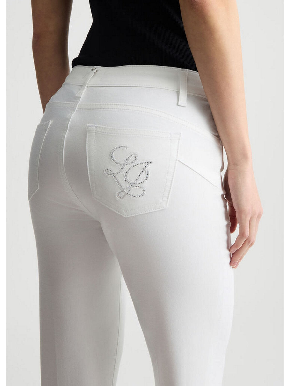 LIU JO WHITE Pantalone Donna WA5416T7144 11111 Bianco