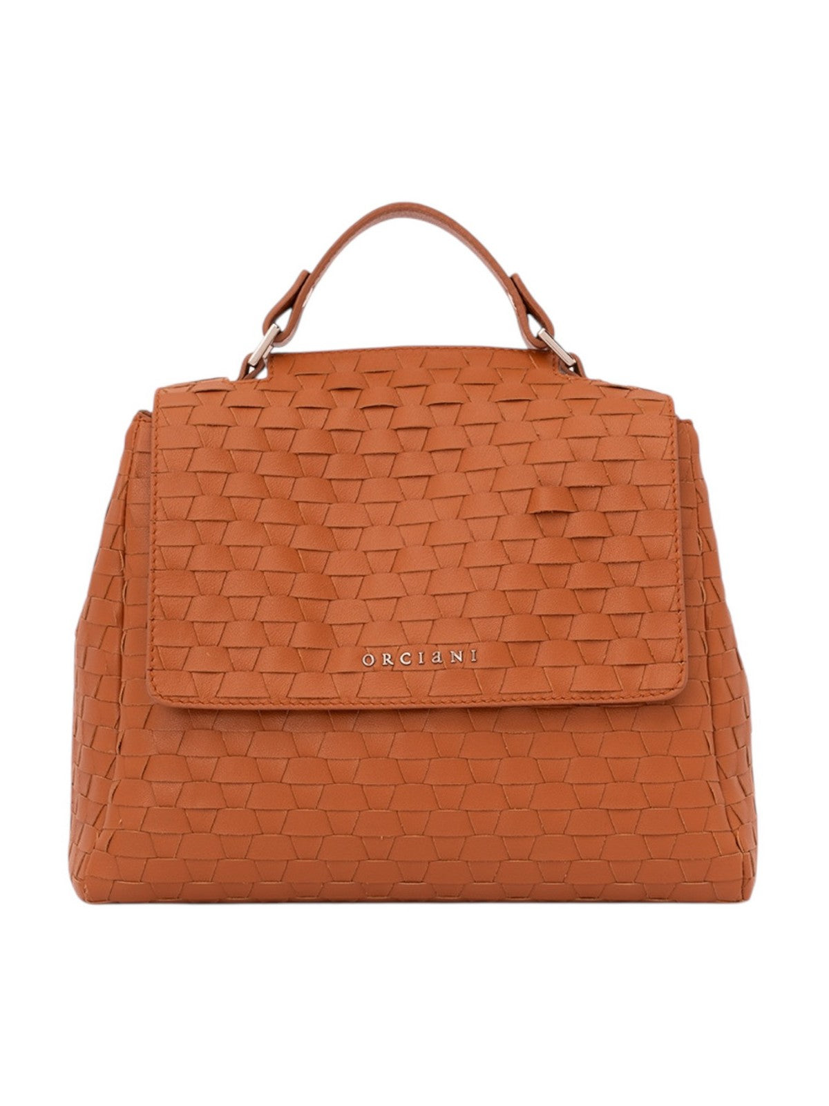 ORCIANI Borsa Donna NAPPA WOVEN B01999 NWO AMB Marrone gioboutiqueweb