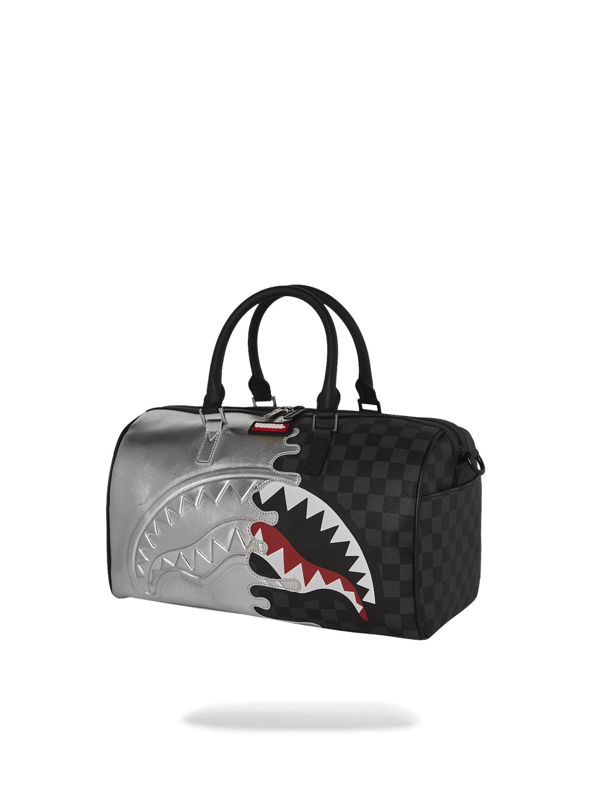 SPRAYGROUND Borsa Unisex adulto SILVER SIDE DRIP BLACK CHECK MINI DUFFLE 910D8925NSZ Nero